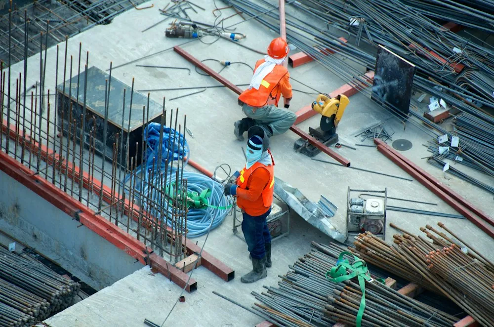 A large public construction site