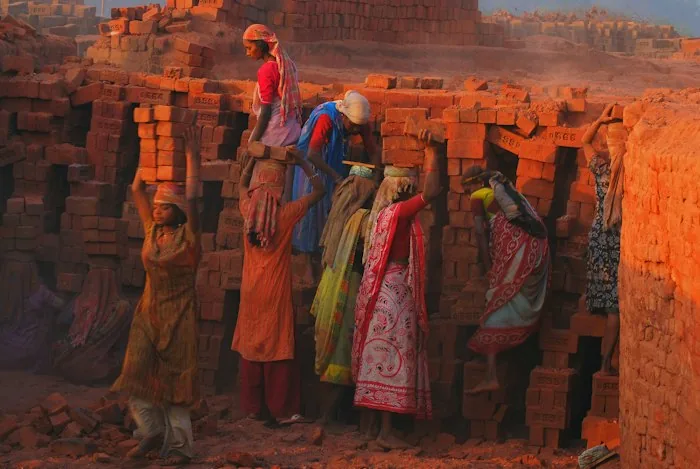 A woman worker on a building site